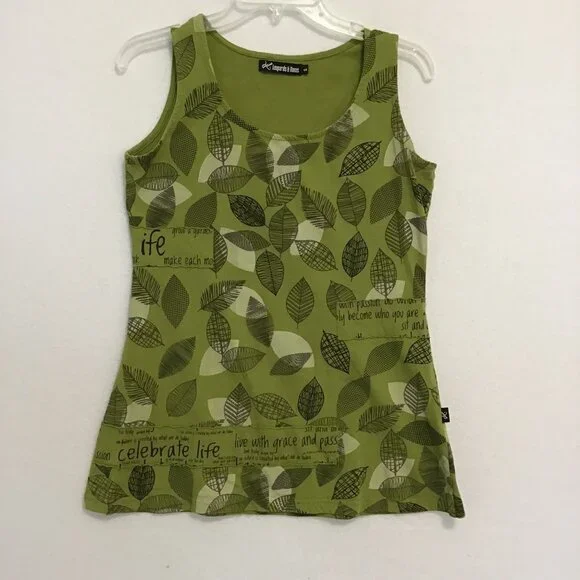 Leopards & Roses Hand-Crafted Tank Top Size S - Picture 6 of 10